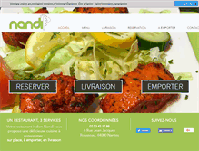 Tablet Screenshot of nandi-restaurant.com